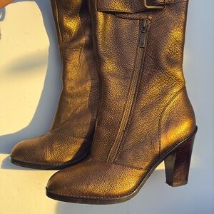 Nina metallic heeled fun boot